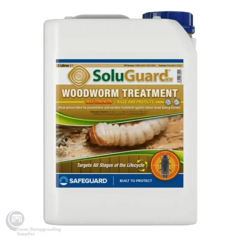 SoluGuard Woodworm Treatment BPR 5L SG WW T5L 3 &ndash; Toner Dampproofing Supplies Ltd (Ireland)