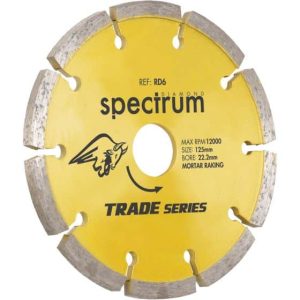 Spectrum Plus Diamond Blade – Mortar Raking - RD6-115/22 - RD6-125/22