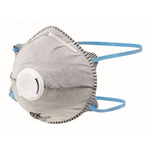 OX FFP2VC Odour Moulded Cup Respirator – 2pk Blister - OX-S486302
