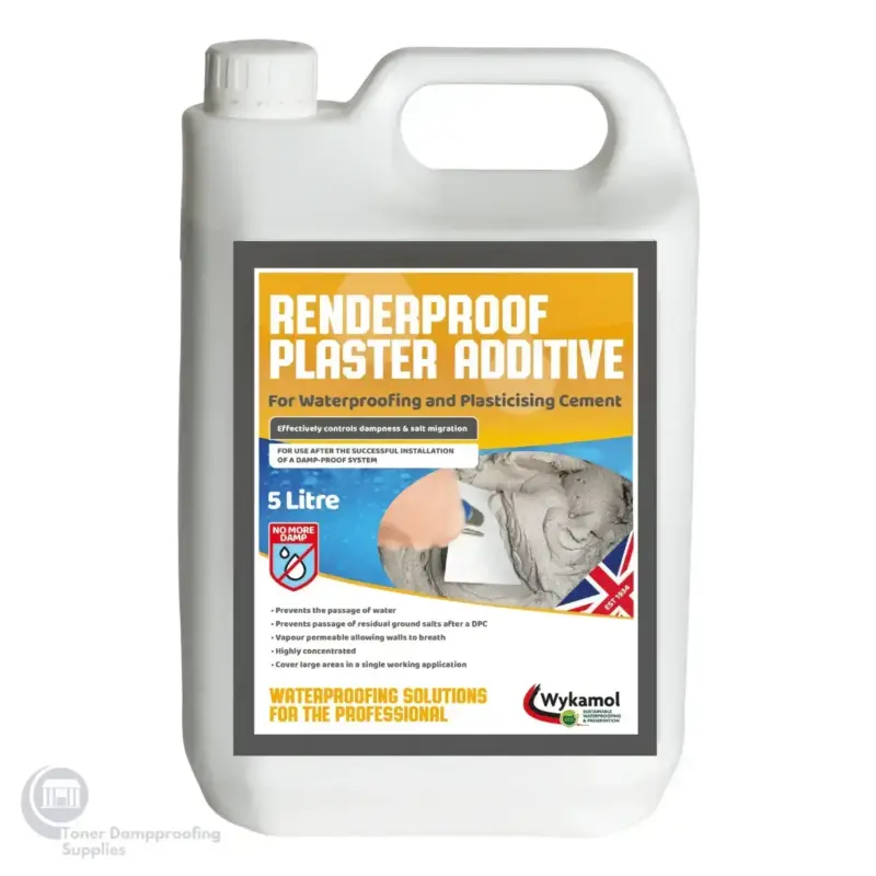 Renderproof Cement Render Additive - 5L - RENDERPROOF5L Renderproof Cement Render Additive 5L RENDERPROOF5L 2 – Toner Dampproofing Supplies Ltd (Ireland)
