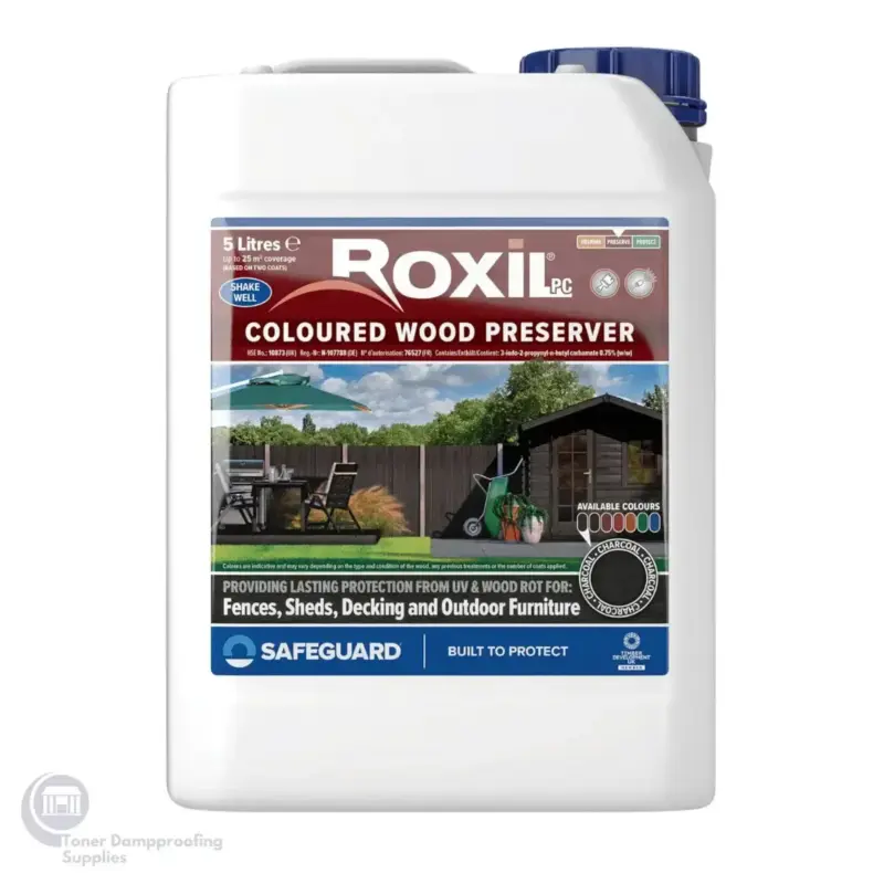 Roxil Coloured Wood Preserver Charcoal RXL CWP C 2 &ndash; Toner Dampproofing Supplies Ltd (Ireland)