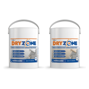 Dryzone Mould Resistant Emulsion Paint 5L - White & Magnolia - Toner Dampproofing Supplies Ltd