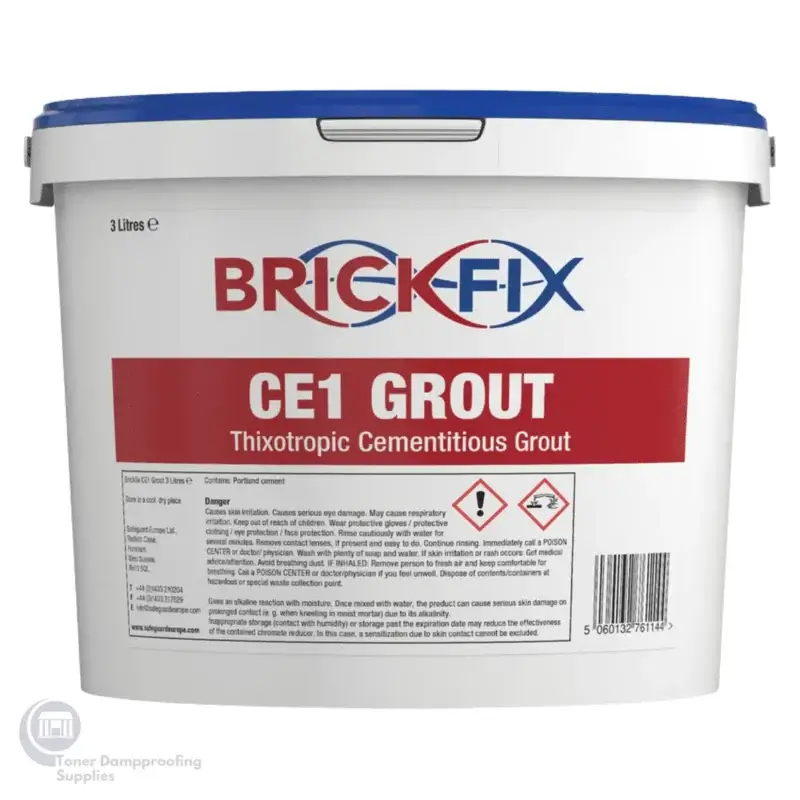 BrickFix CE1 Grout 3 L BF CE1 G3L – Toner Dampproofing Supplies Ltd (Ireland)