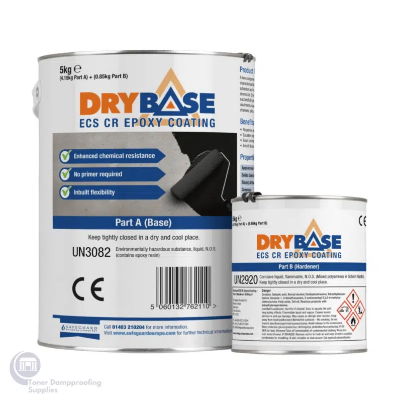 Drybase ECS CR Epoxy Coating 5 kg DB ECS CR EC5 – Toner Dampproofing Supplies Ltd (Ireland)