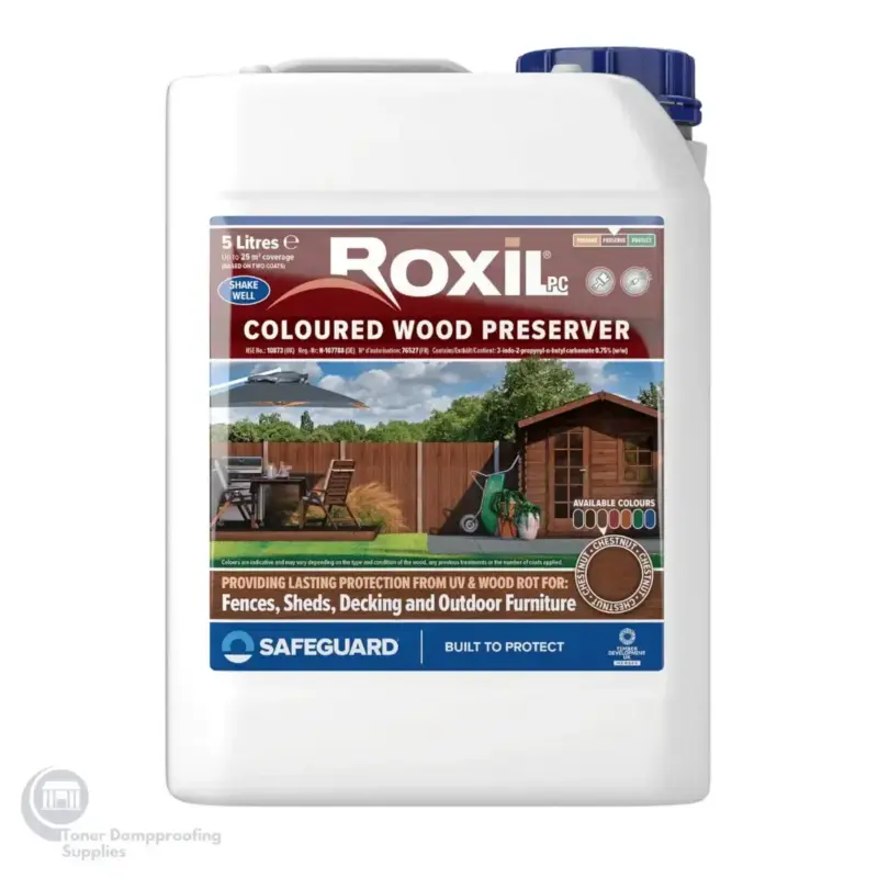 Roxil Coloured Wood Preserver - Chestnut - RXL-CWP-CN Roxil Coloured Wood Preserver Chestnut RXL CWP CN – Toner Dampproofing Supplies Ltd (Ireland)