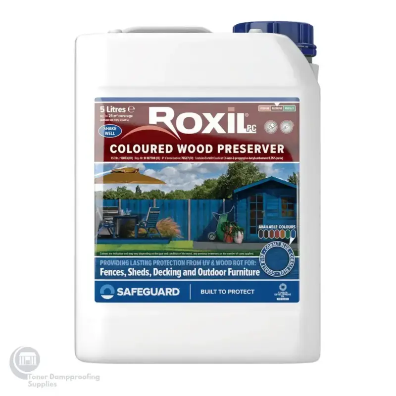 Roxil Coloured Wood Preserver - Cobalt Blue - RXL-CWP-CB Roxil Coloured Wood Preserver Cobalt Blue RXL CWP CB – Toner Dampproofing Supplies Ltd (Ireland)