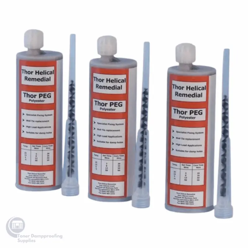 Thor Helical Remedial Polyester Resin PE380 1 – Toner Dampproofing Supplies Ltd (Ireland)